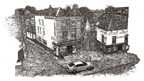 Colchester Collection, drawings in ink by C.D McAllister.